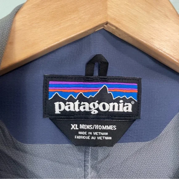 Patagonia Men’s Stretch Rainshadow Jacket Pullover Quarter Zip Navy XL